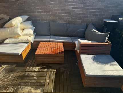 Outdoor lounge with cushions Lounging Relaxing Furniture in Tempe NSW Gumtree Australia