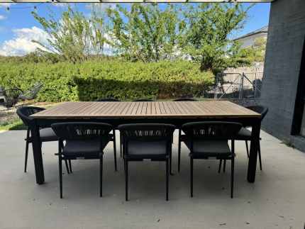 Outdoor Elegance 8 seater outdoor dining table and matching chairs Outdoor Dining Furniture in Wright ACT Gumtree Australia