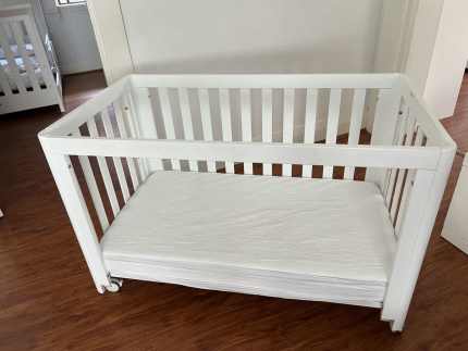 Boori baby cot bassinet with mattress and protector Cots Bedding in Campsie NSW Gumtree Australia