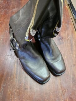 Sold at Auction: Harley Davidson Leather Pants & Sendea Boots