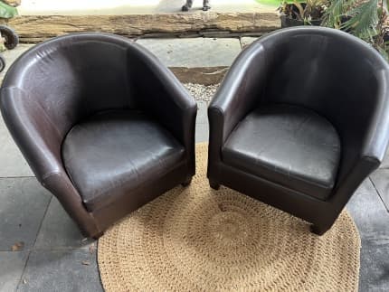 two tub chairs