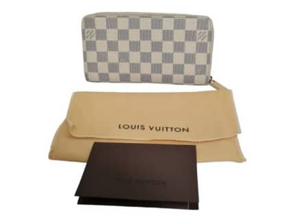 Louis Vuitton Damier Azur Wallet N60019 White 201390 Bags