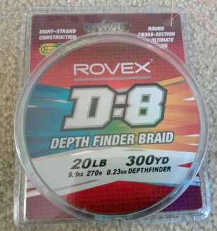 Rovex depth-finder braided fishing line 20lb 270m