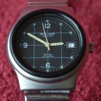 1980s Vintage Sicura Stunt quartz watch retro RARE Collectables