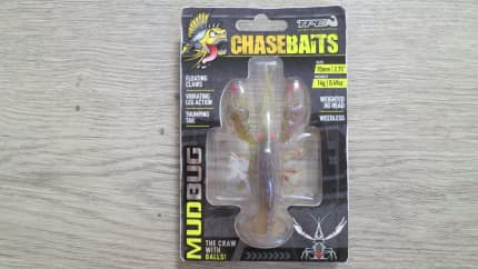 Chasebaits Mudbug Craw W/Balls Floating Claws Vibrating Leg LURE, NEW