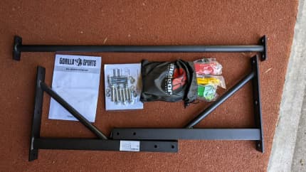 new Wall mounted pull up bar and 5x power bands Gym Fitness