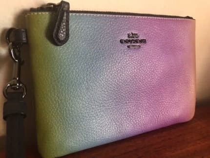 Small COACH Leather Rainbow Ombre Zip Purse Pouch Wristlet | Accessories |  Gumtree Australia Rockdale Area - Bexley | 1302672952