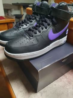 Brand New Air Force 1 High 07 LV8 Hoops Black Purple. With RECEIPT ...