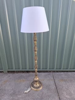 Brass standard on sale floor lamp