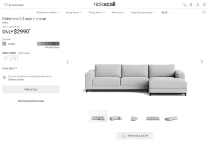 Nick scali deals richmond sofa