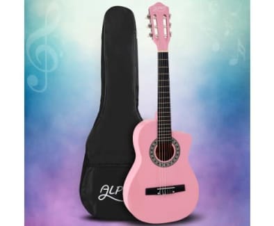 Alpha 34 Inch Classical Guitar Wooden Body Nylon String Beginner