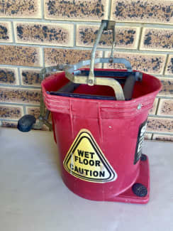 Folding Mop Bucket 12/16L Collapsible Mop Water Bucket with Wheels