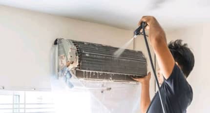 split system air conditioner cleaning