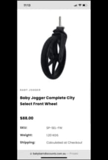 Baby jogger city cheap select front wheel replacement