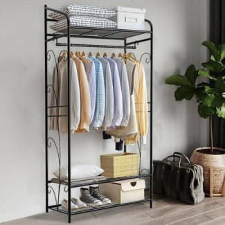 Extra Large Metal Clothes Rail Storage Dress Hanging Garment Rack