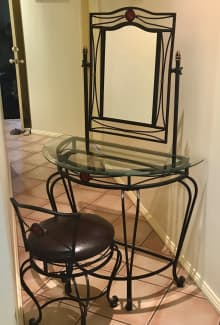 wrought iron dressing table