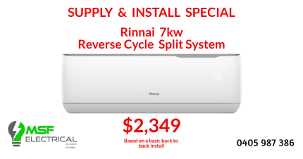 rinnai split system 7kw