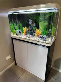 Aqua One Lifestyle 157 Fish Tank with Cabinet Accessories Pet