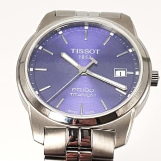 Tissot pr100 titanium on sale blue