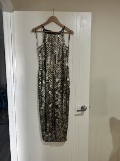 Topshop gold hot sale sequin dress