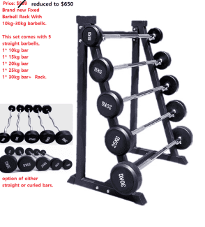 Barbell set gumtree sale