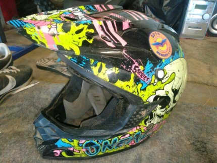 rick and morty dirt bike helmet