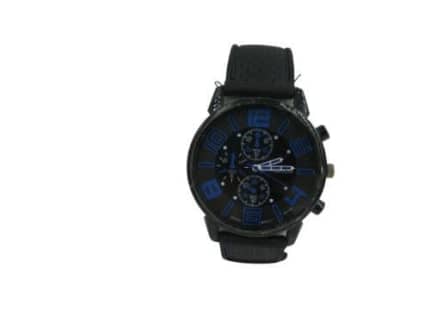 Sanwood watch black deals and blue