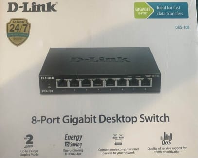 DGS-108 8-Port Gigabit Unmanaged Desktop Switch