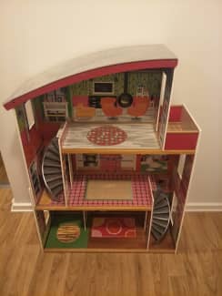 Kidkraft wooden modern dream store glitter dollhouse