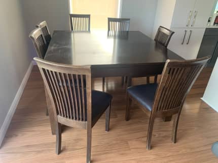 second hand square dining table