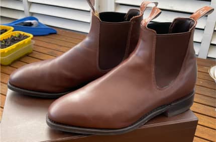 Dark Tan Comfort Craftsman Boots, R.M.Williams Chelsea Boots