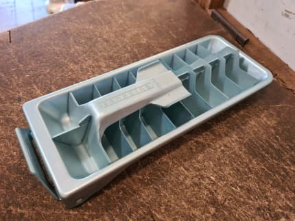 Two/ Vintage Aluminum Ice Cube Trays, Retro Kitchen, Midcentury