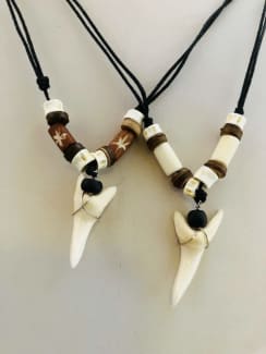 Surfer shark hot sale tooth necklace