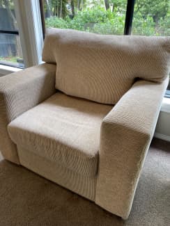 Beige Fabric Armchair Armchairs in Narre Warren South VIC Gumtree Australia