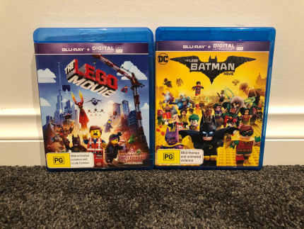 LEGO Movie and LEGO Batman Movie Blu Ray Set Perfect Condition