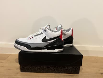 Pre-Owned)Jordan 3 Retro Tinker Hatfield US11 White/Black-Fire