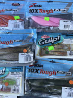 Fishing box of soft plastic lures, Fishing, Gumtree Australia Manningham  Area - Doncaster East