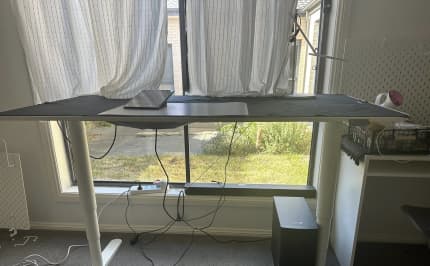 BEKANT Desk sit/stand, white, 160x80 cm, Desks, Gumtree Australia  Gungahlin Area - Gungahlin