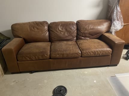 Leather Repunloc 3 Seater Brown, Tan Leather Sofa Furniture Village