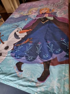 Disney Frozen Elsa Anna and Olaf Reversible Pillowcase 