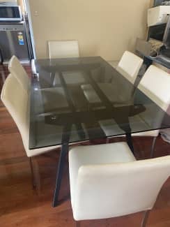 glass table sets for sale