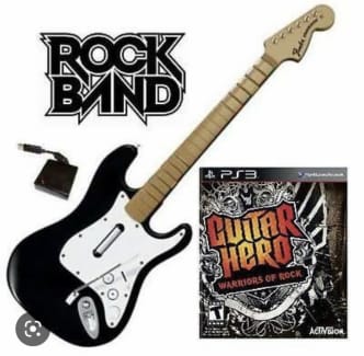 Sprog Kina Opmuntring PS3&#47;PS4&#47;PS5 Rockband guitar and dongle plus more for extra $$ |  Video Games | Gumtree Australia Charles Sturt Area - Woodville West |  1306009907