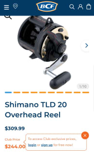 Shimano TLD 25 Overhead Reel - Fishing