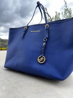 Unique royal blue Michael Kors purse