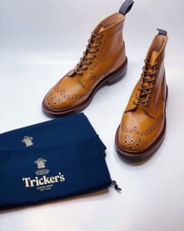 Tricker's Stow Country Brogue Boots UK 8.5 | Men's Shoes