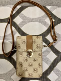 MKF Collection Lulu XL M Signature Phone Wallet Crossbody Bag by Mia K. - Black