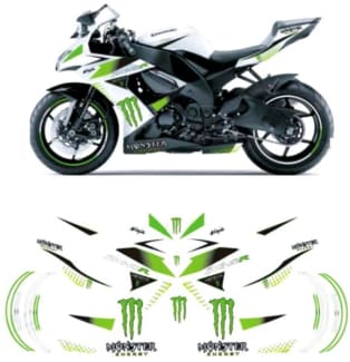 Kit Adesivi Kawasaki MotoGP 2008 Monster Energy