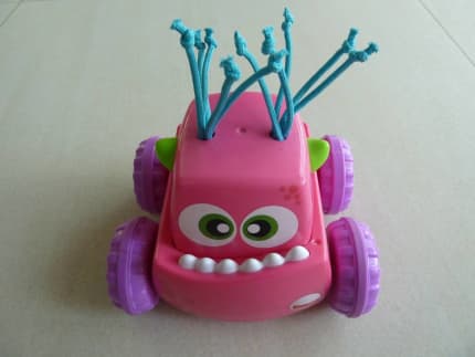 fisher price pink monster car