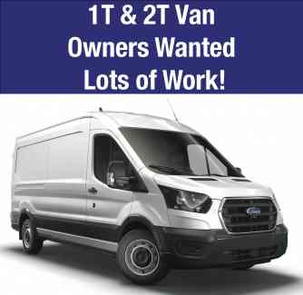 1T - 2T VANS OWNERS WANTED! Chermside Brisbane North East Preview