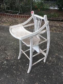 Antique high chair rocker 2024 combination